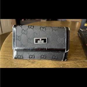 Black designer wallet